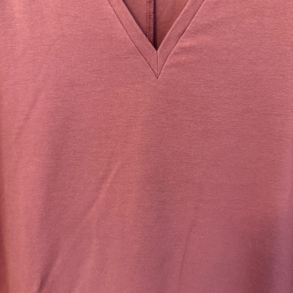 A New Day Women's Medium Sleeveless V-Neck Pullover Mauve Pink Summer Mini Dress - Picture 4 of 11